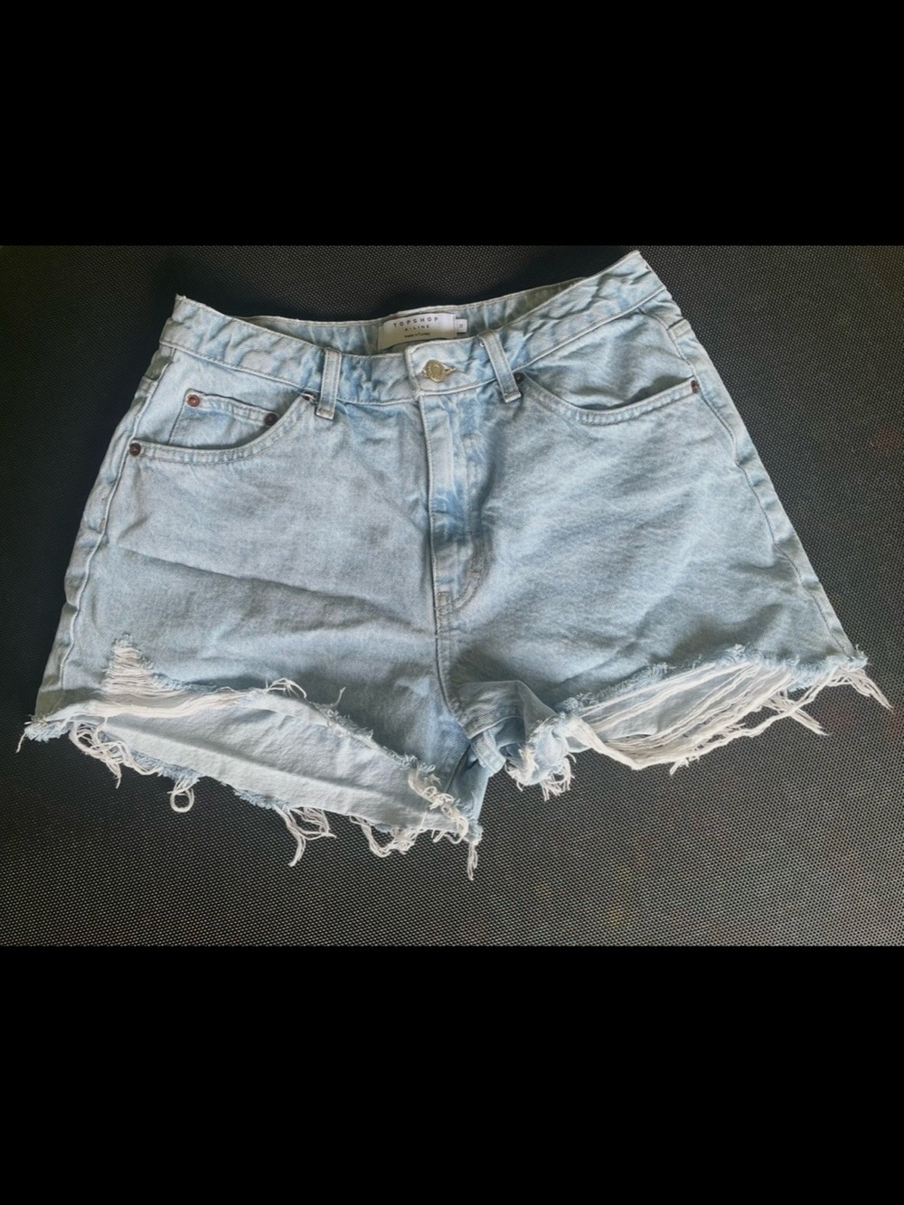 Topshop A-Line Denim Cutoff Shorts US Women’s Size 8 UK Size 12